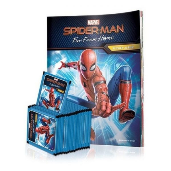 Álbum Spiderman lejos de casa + 22 sobres - Completa Tu Album